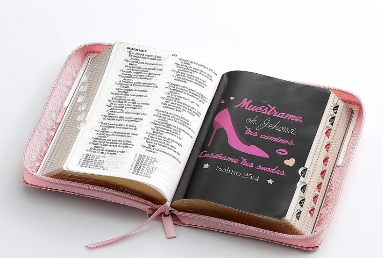Biblia RVR60 Quinceañera Tamaño Portátil Rosa