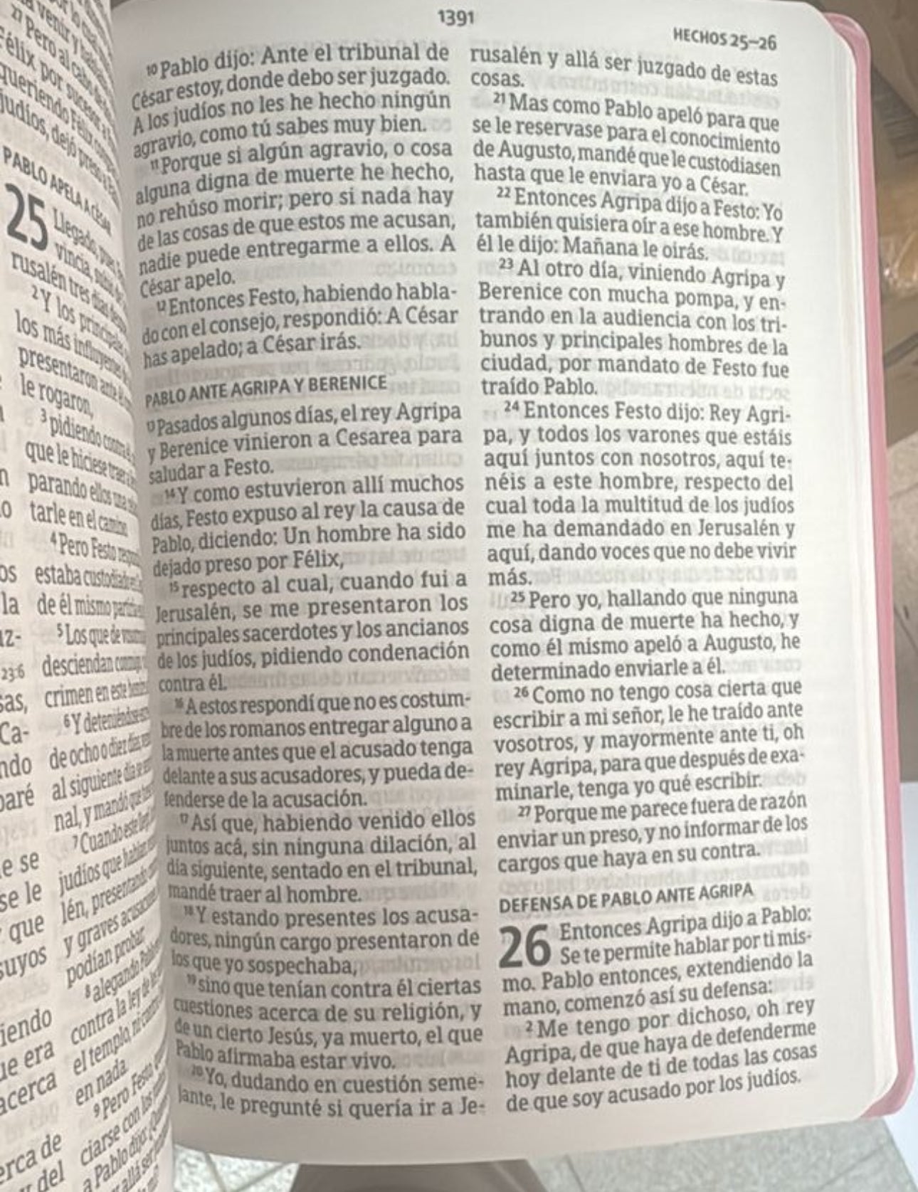 Biblia RVR 1960 rosa