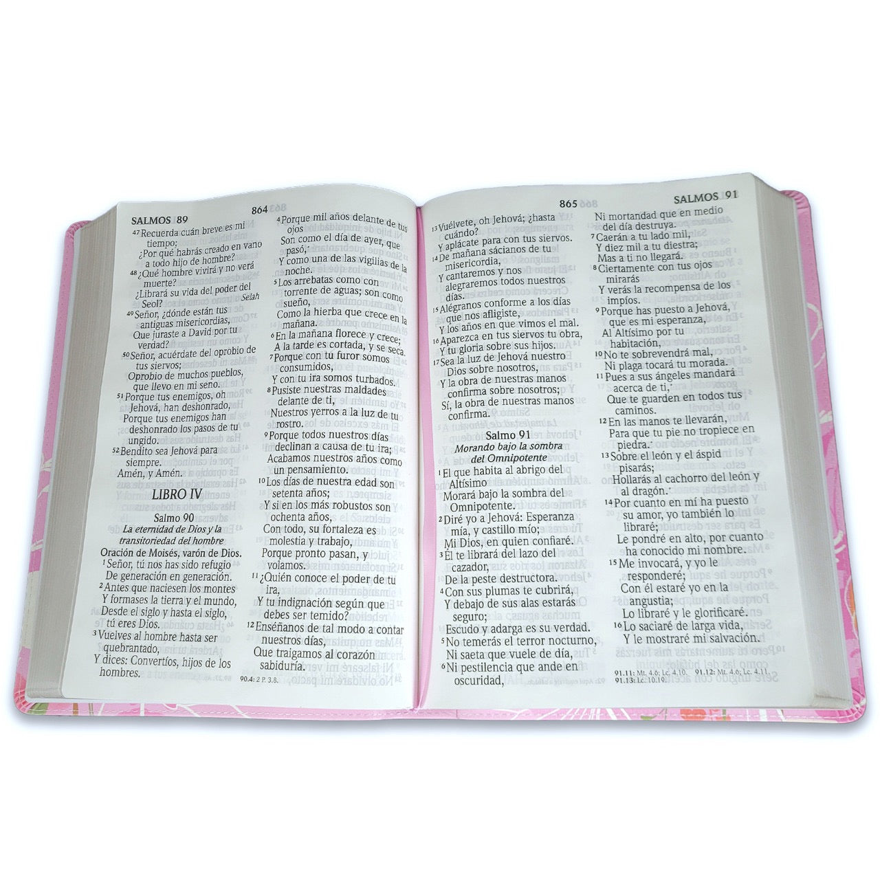 Biblia RVR 1960 Letra Súper Gigante Símil Piel Rosa