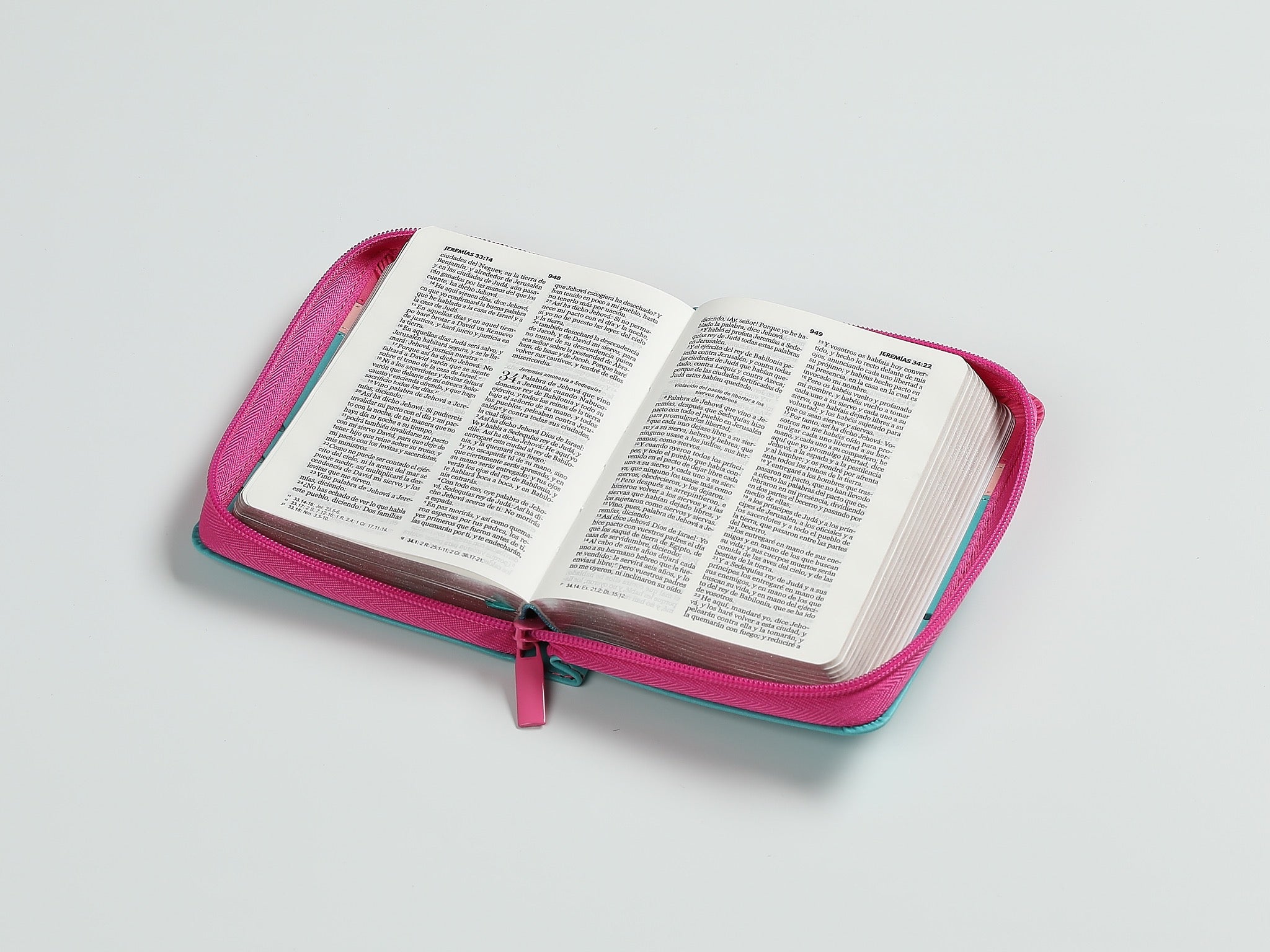 Biblia RVR60 de bolsillo fucsia