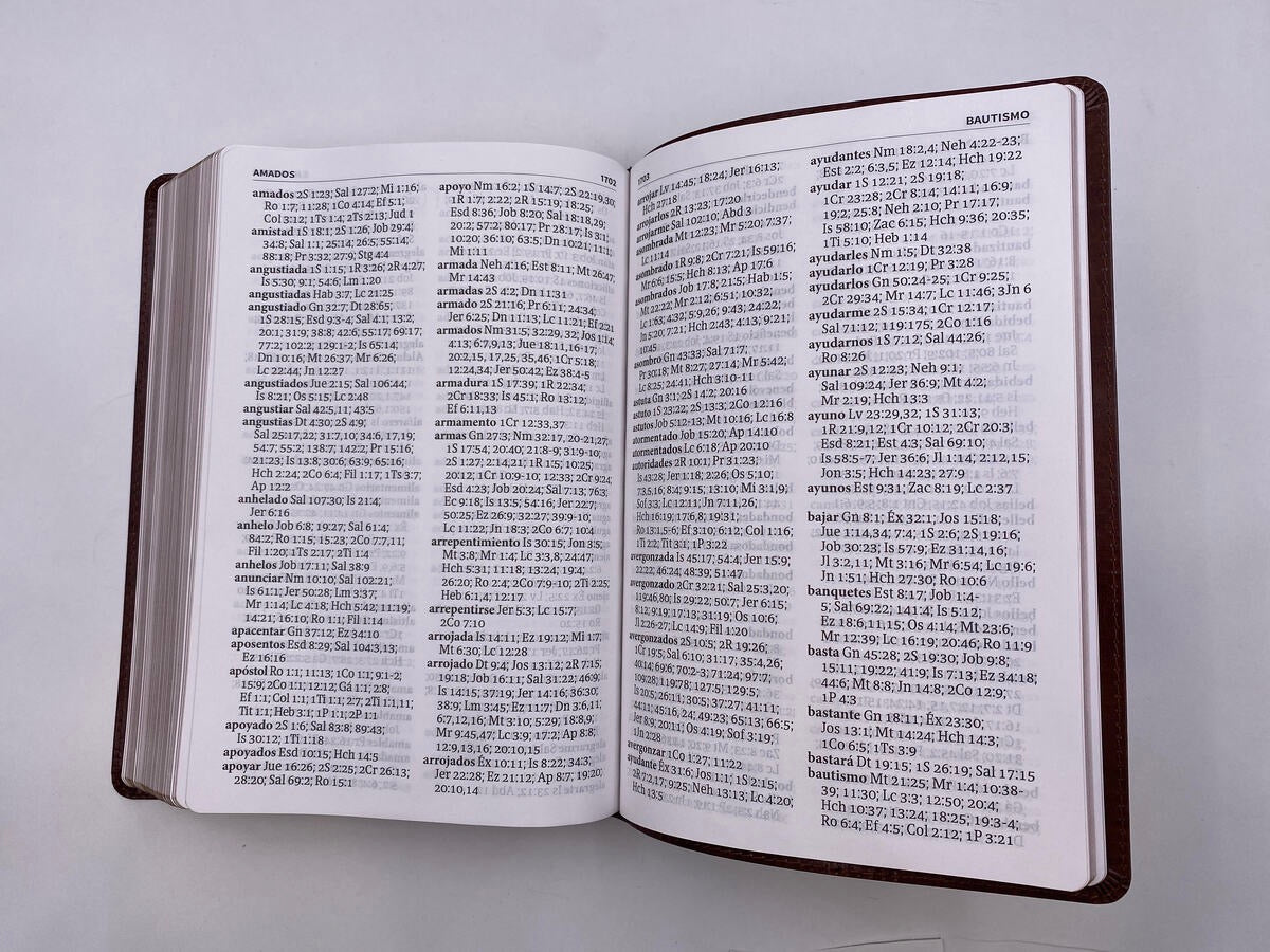 Biblia NVI Letra Súper Gigante Piel Marrón