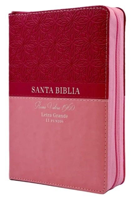 Biblia RVR 1960 Letra Grande Tamaño Manual rosa