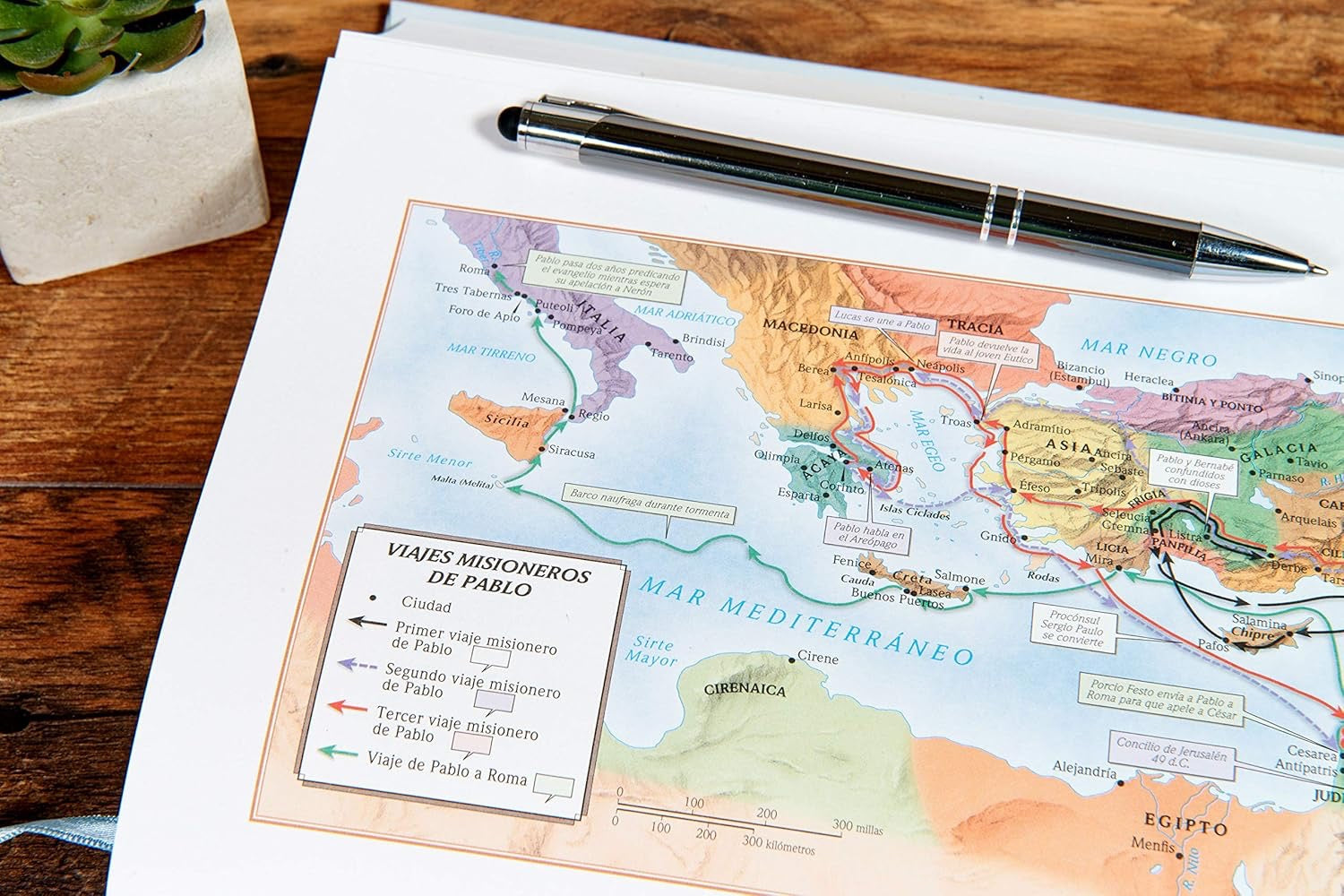 Biblia RVR 1960 Cronologica Día por Día Semi Piel