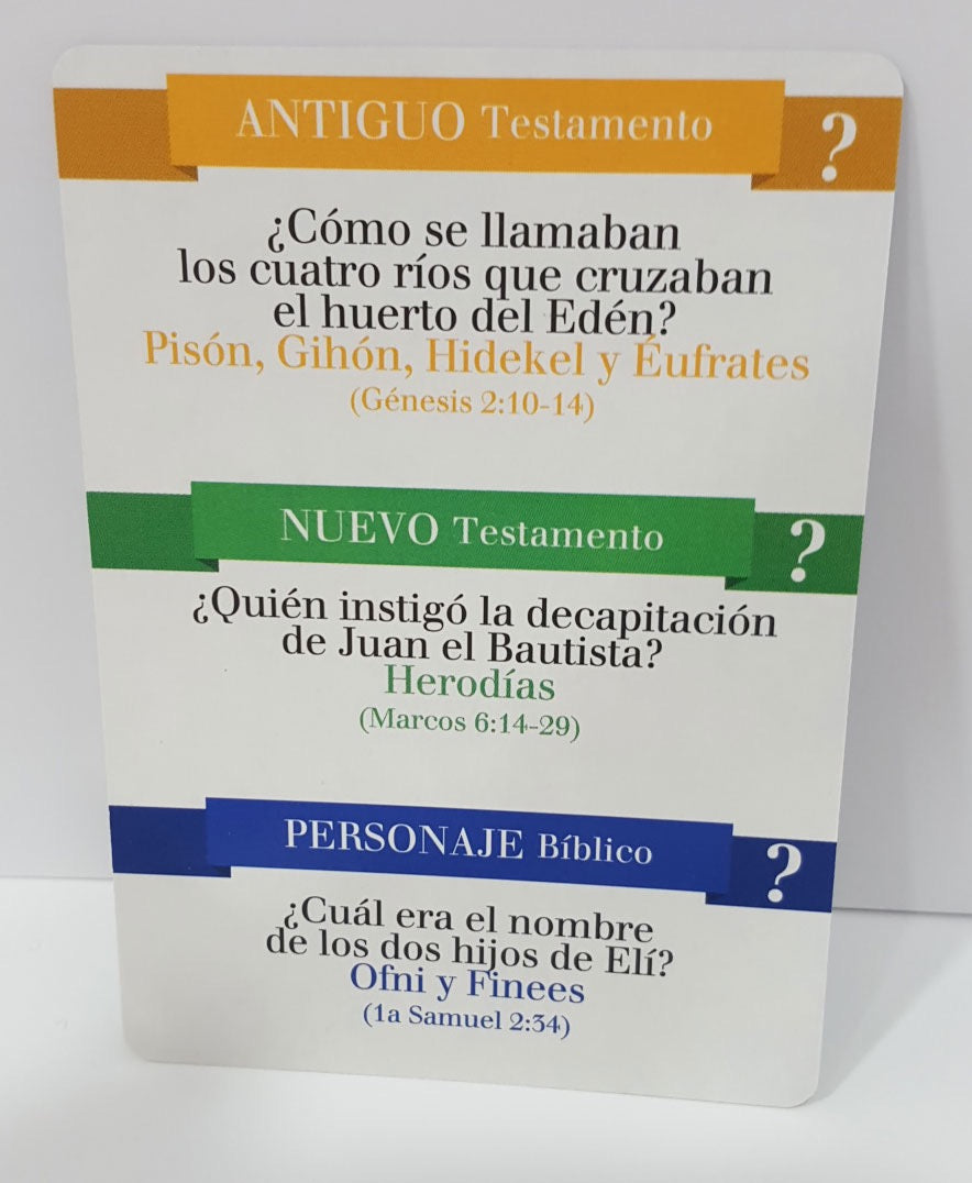 El juego de las preguntas Bíblicas Nivel experto