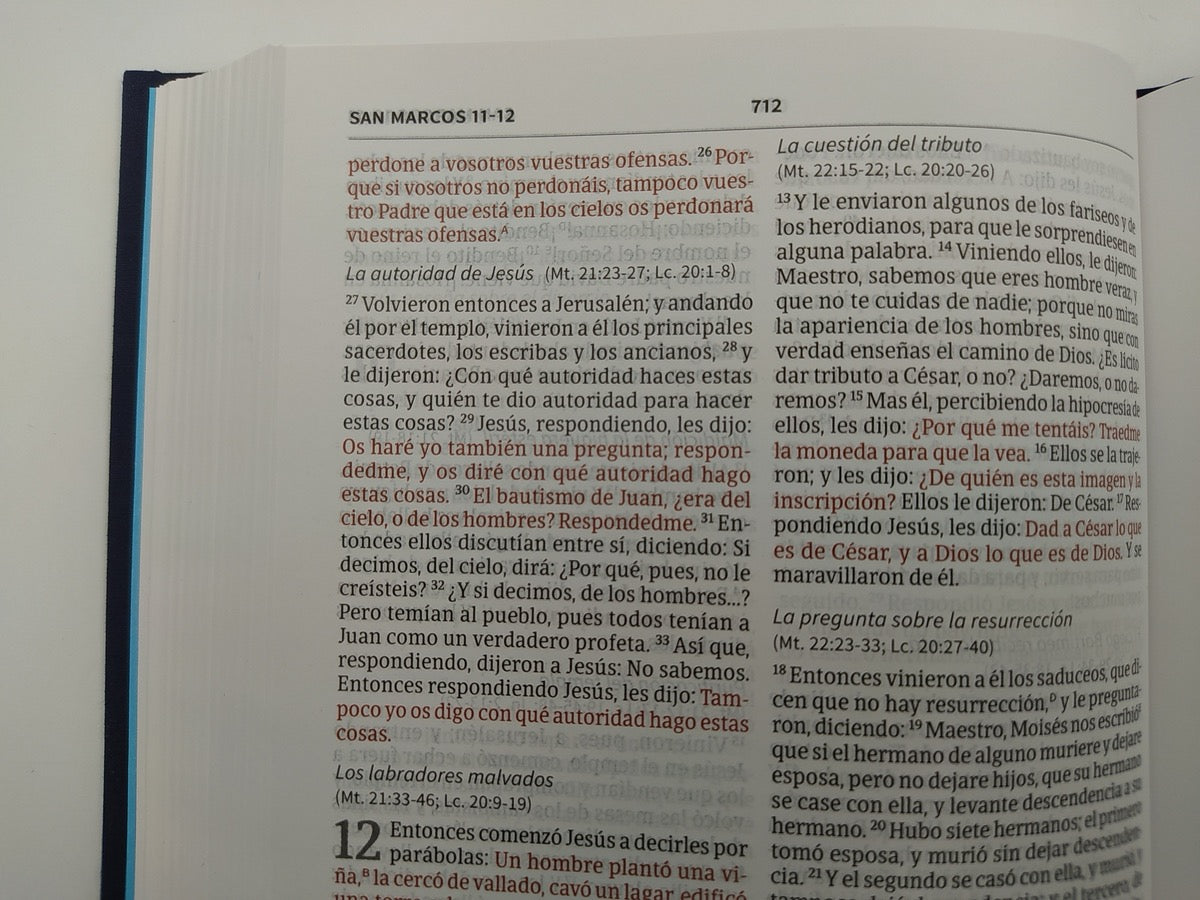 Biblia RVR 1960 Ultrafina Azul