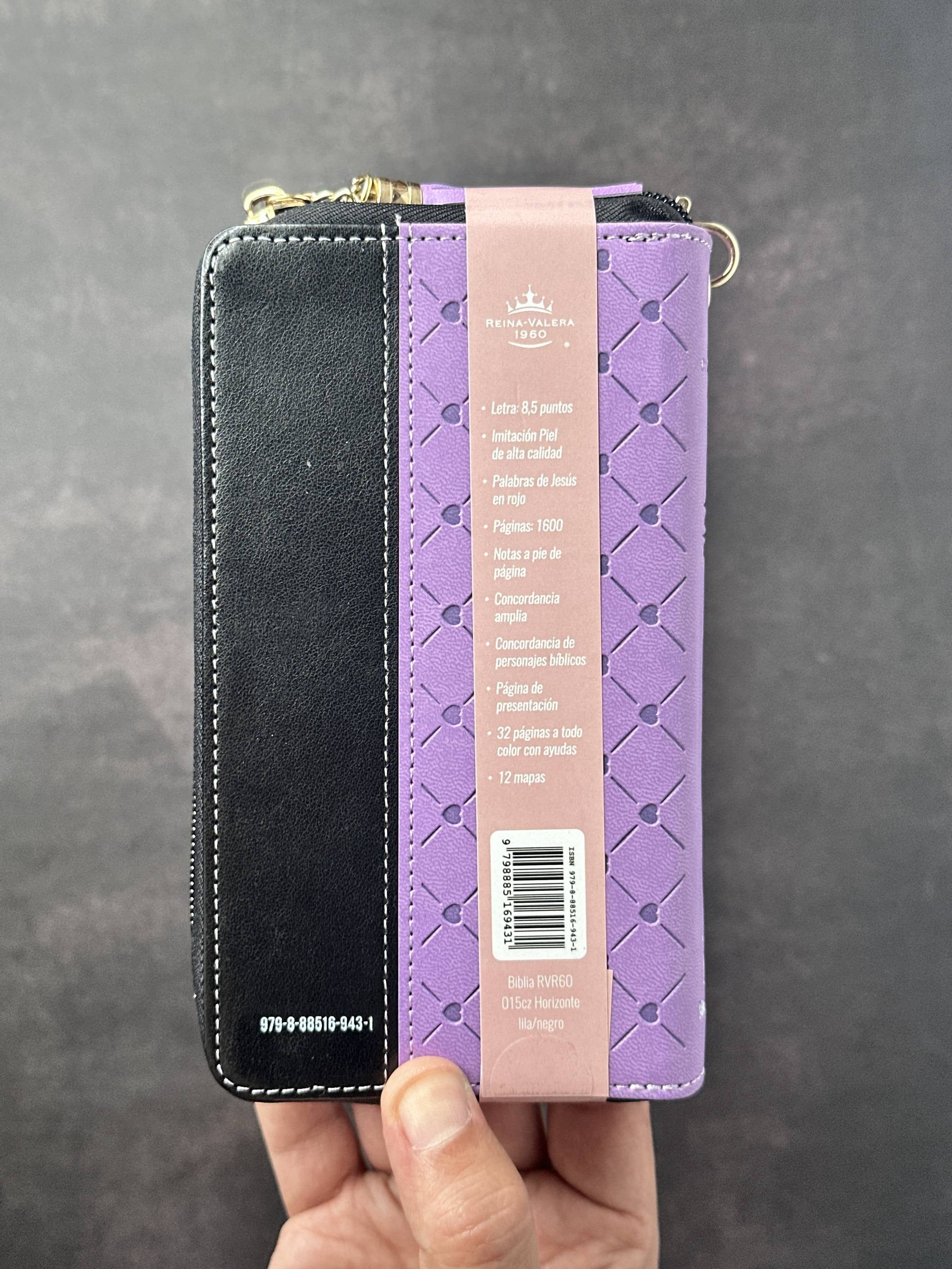 Biblia RVR60 Chequera morada