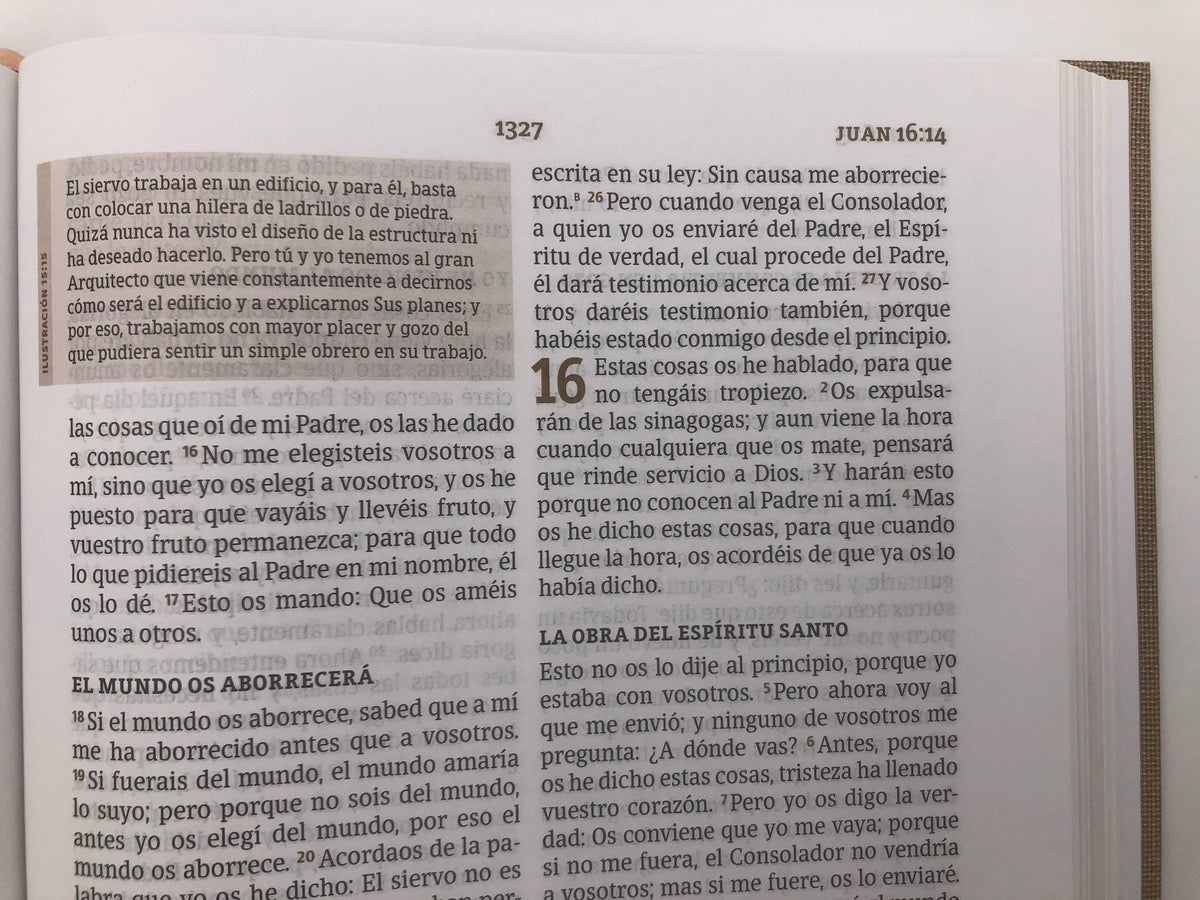 Biblia RVR 1960 de Estudio Spurgeon Marrón