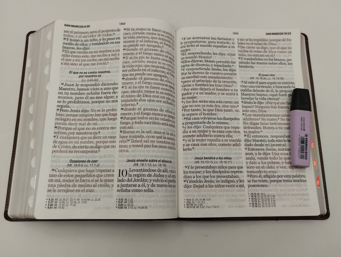 Biblia RVR60 Letra Súper Gigante 19 puntos marrón