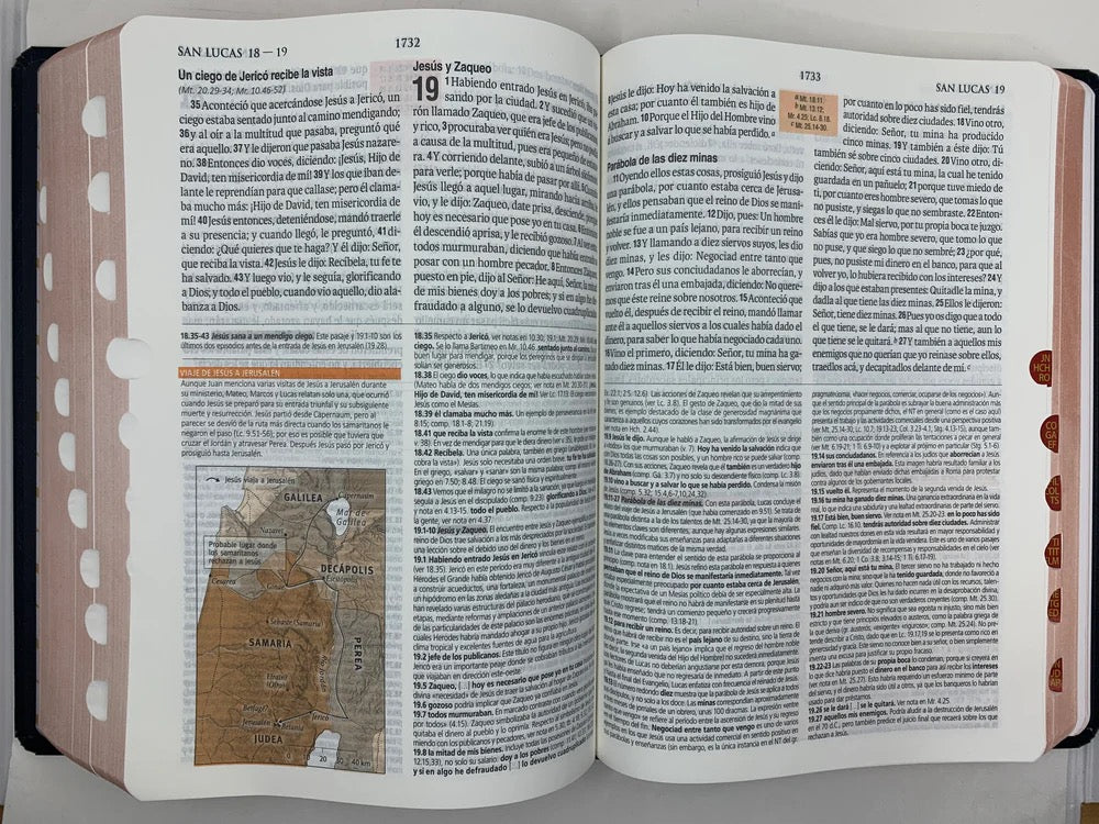 Bíblia de estudio teologíco reina valera 1960 tapa dura índice