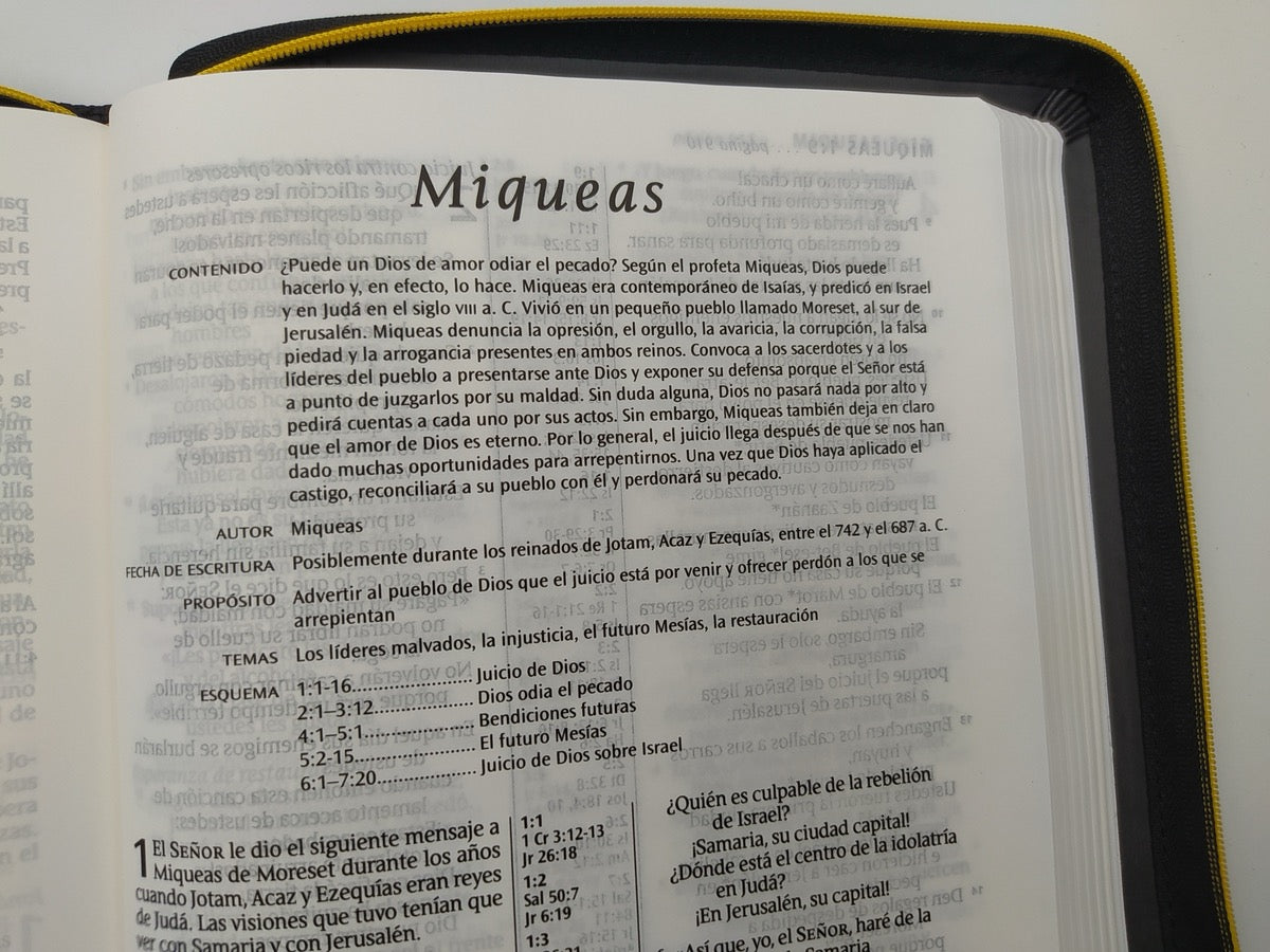 Biblia NTV Ultrafina Negra con cierre
