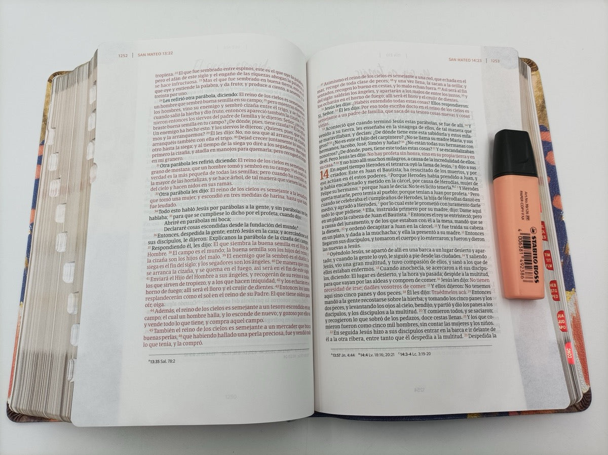 Biblia RVR 1960 Centrada en Cristo con indice