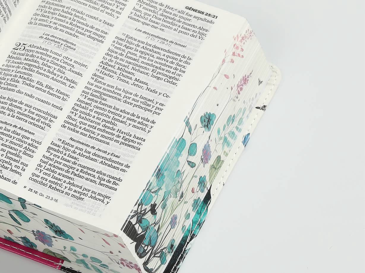 Biblia RVR60 bolsillo fucsia