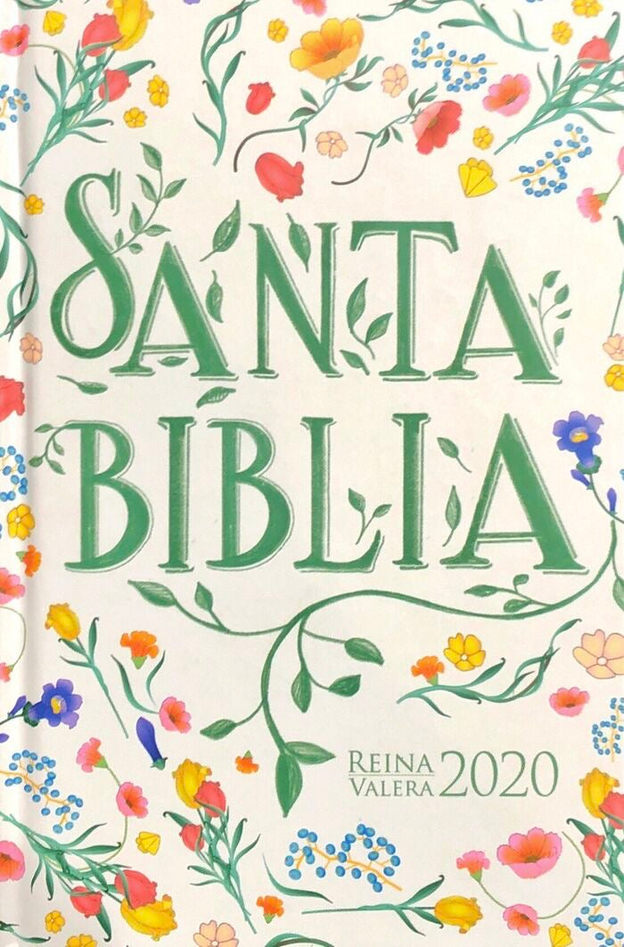 Biblia RVR 2020 Compacta Flores Tapa Dura