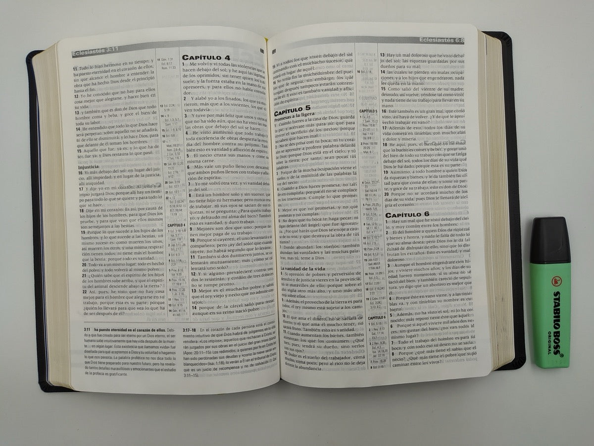 Biblia RVR 1960 de Estudio de la Profecía Piel Negro